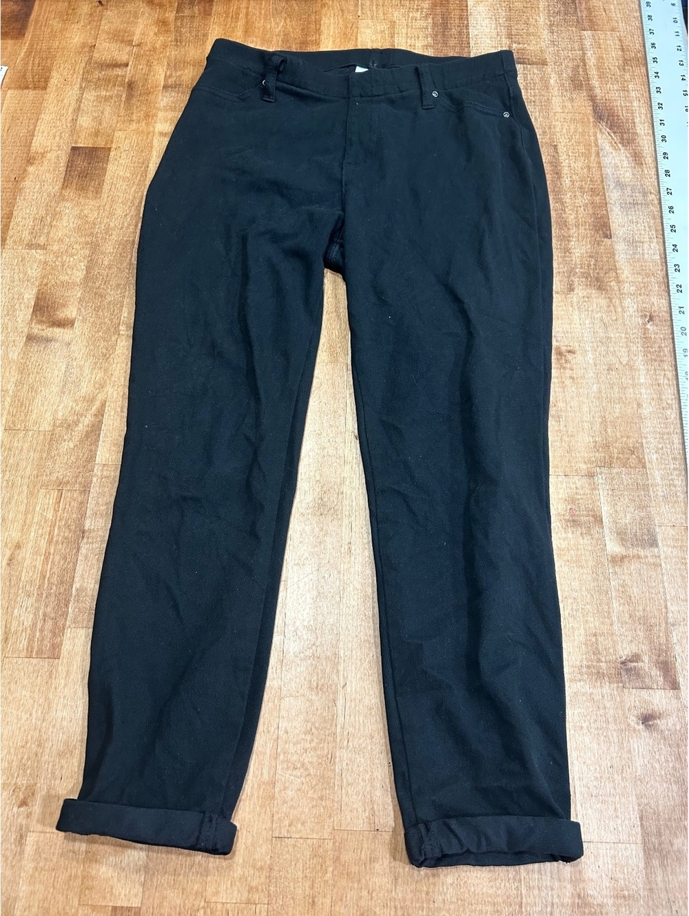 Time and Tru Black Stretch Cotton Blend Pants Size M